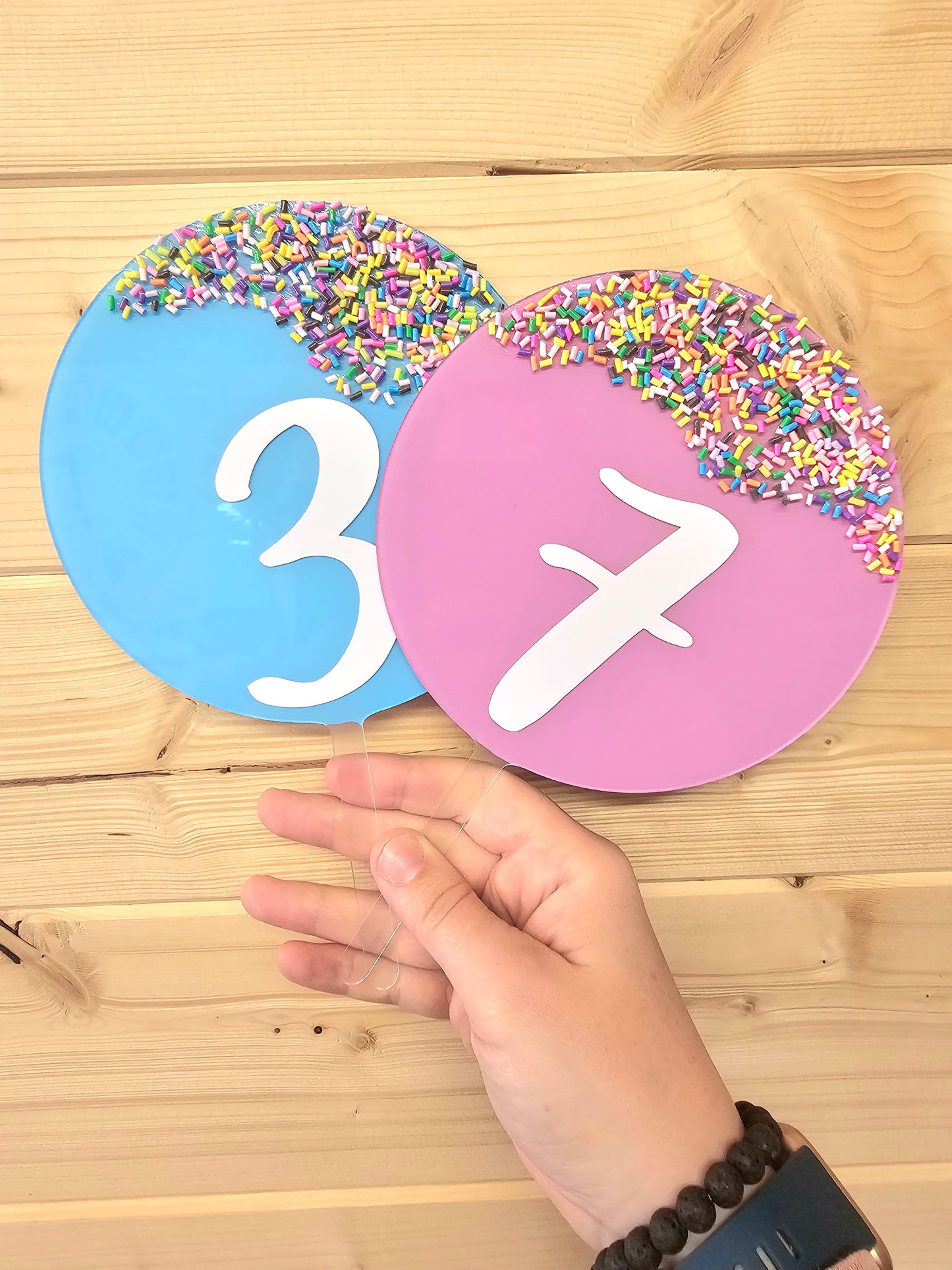 Sprinkle Cake Toppers