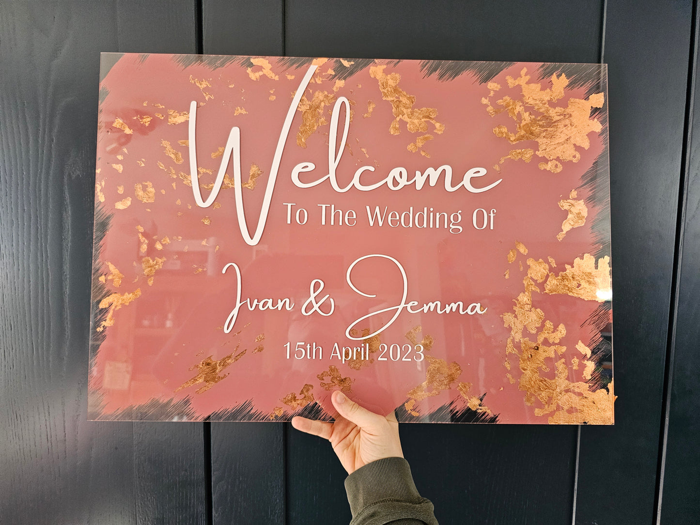 Welcome Sign Acrylic Wedding