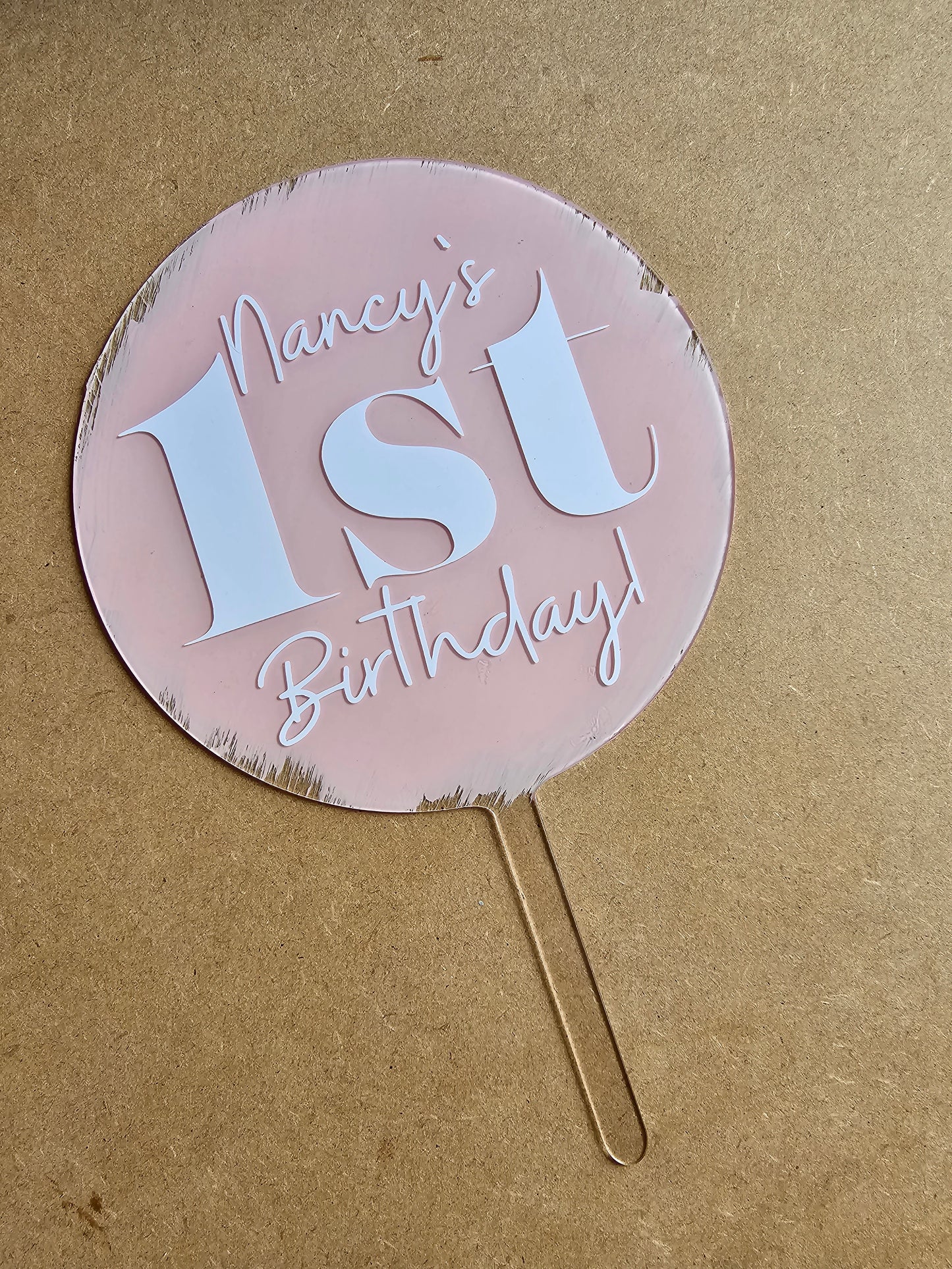 Acrylic Cake Toppers