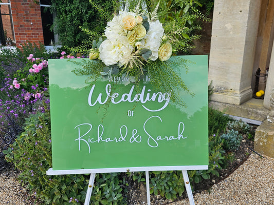 Welcome Sign Acrylic Wedding