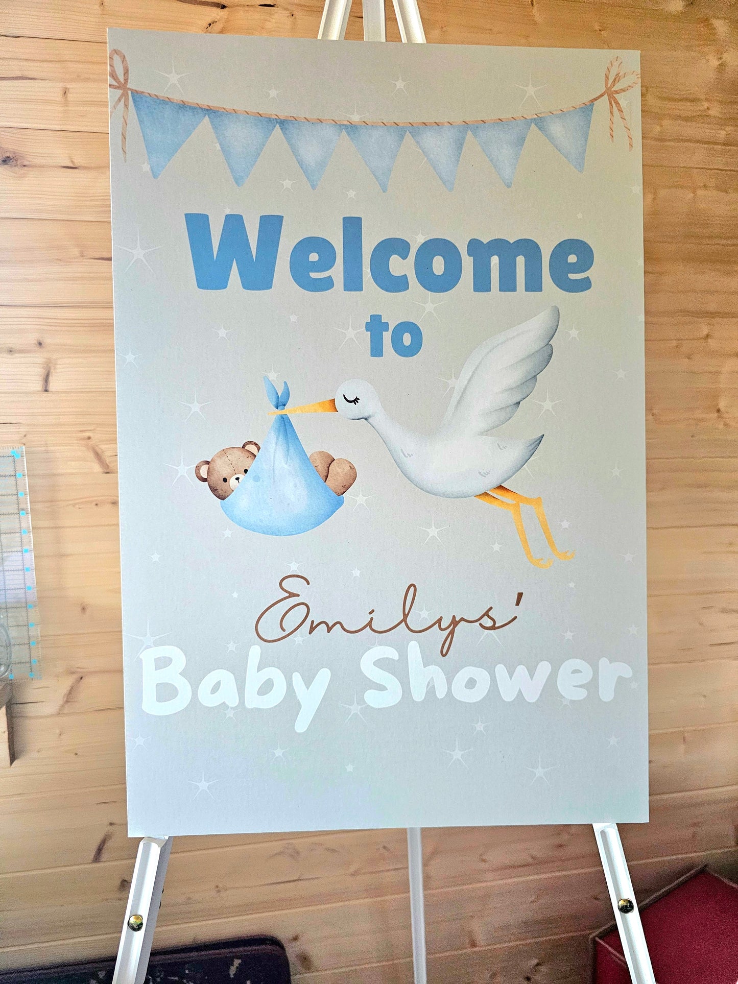 Baby Shower Cardboard Sign