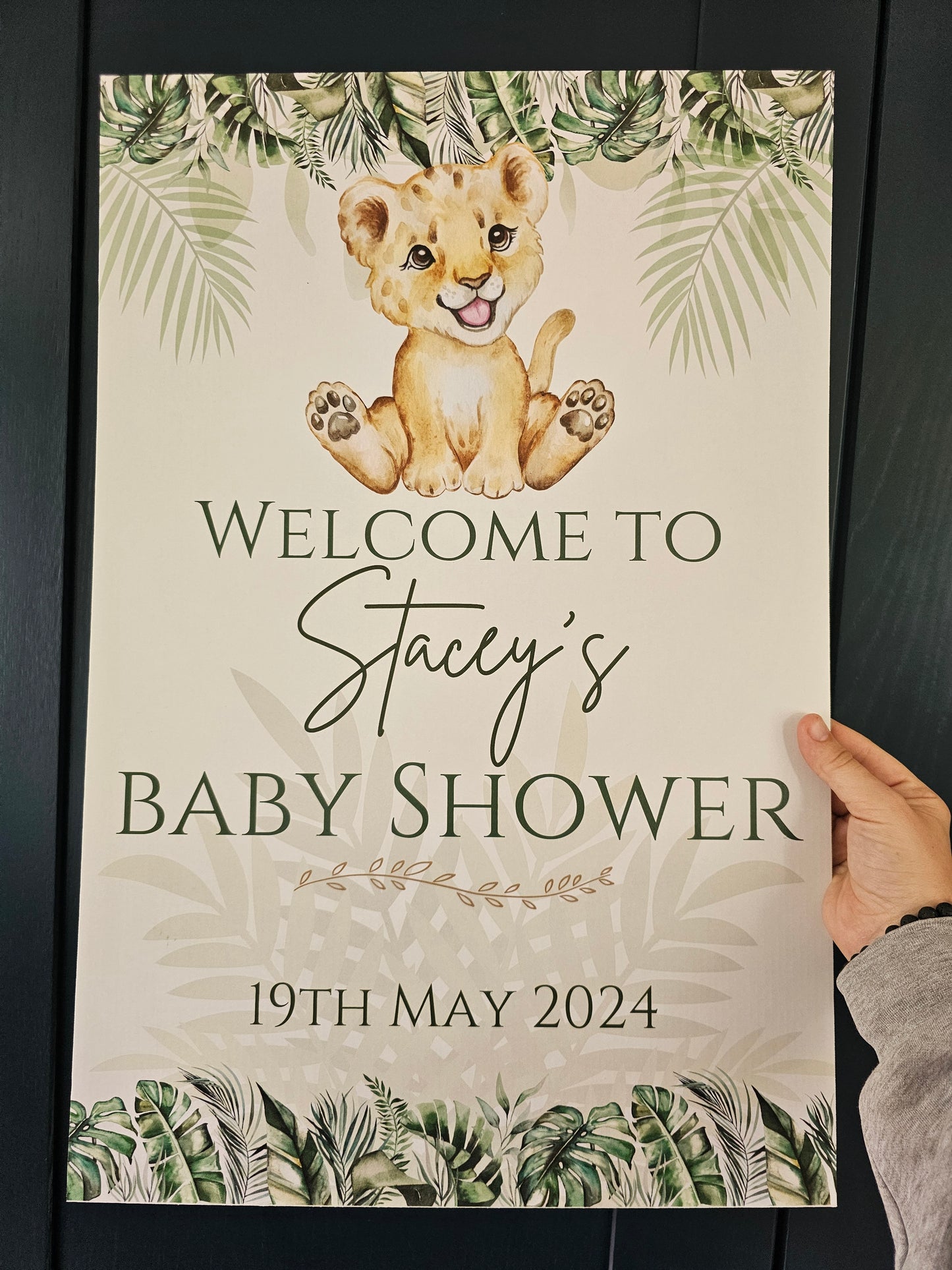 Baby Shower Cardboard Sign