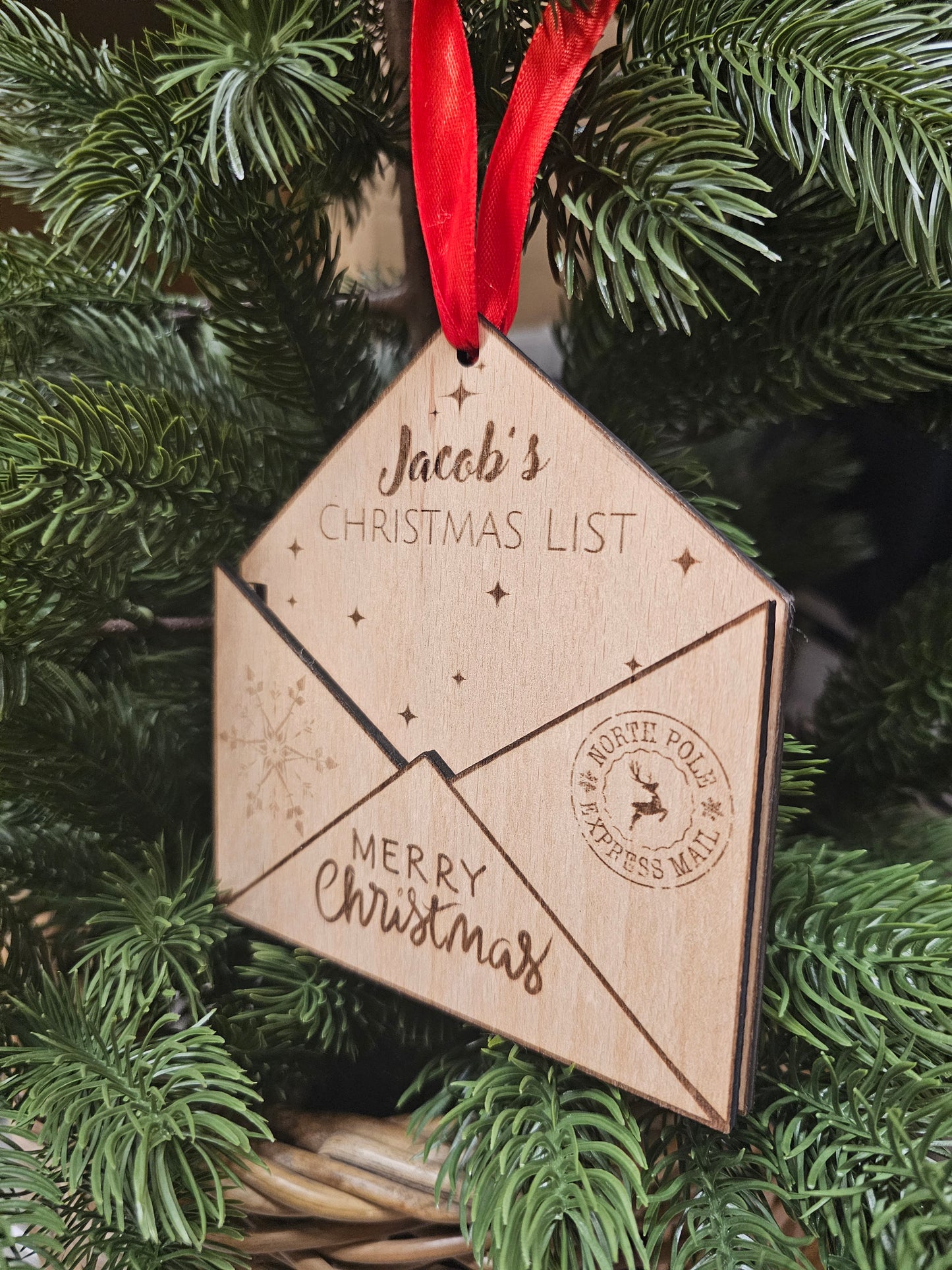 Christmas Wishlist Envelope Decoration