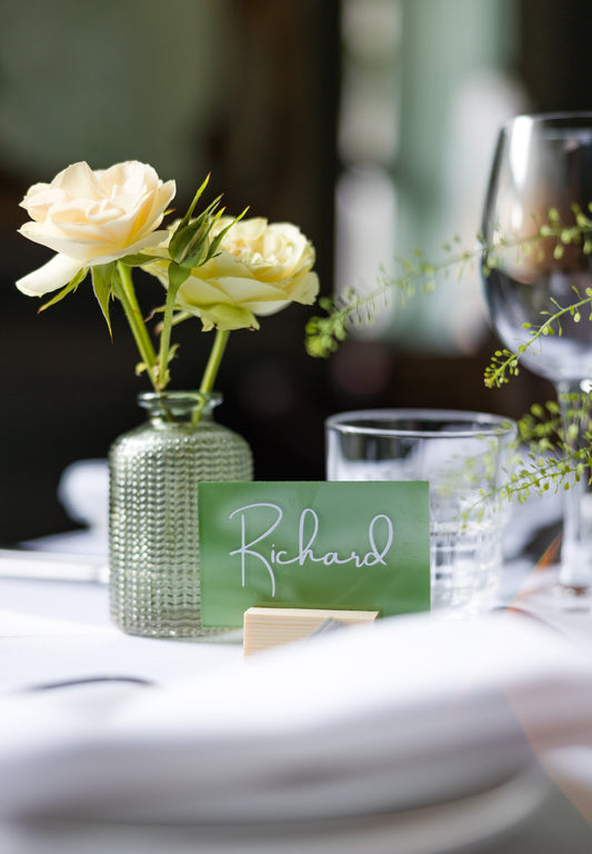 Acrylic Standing Placecards Wedding