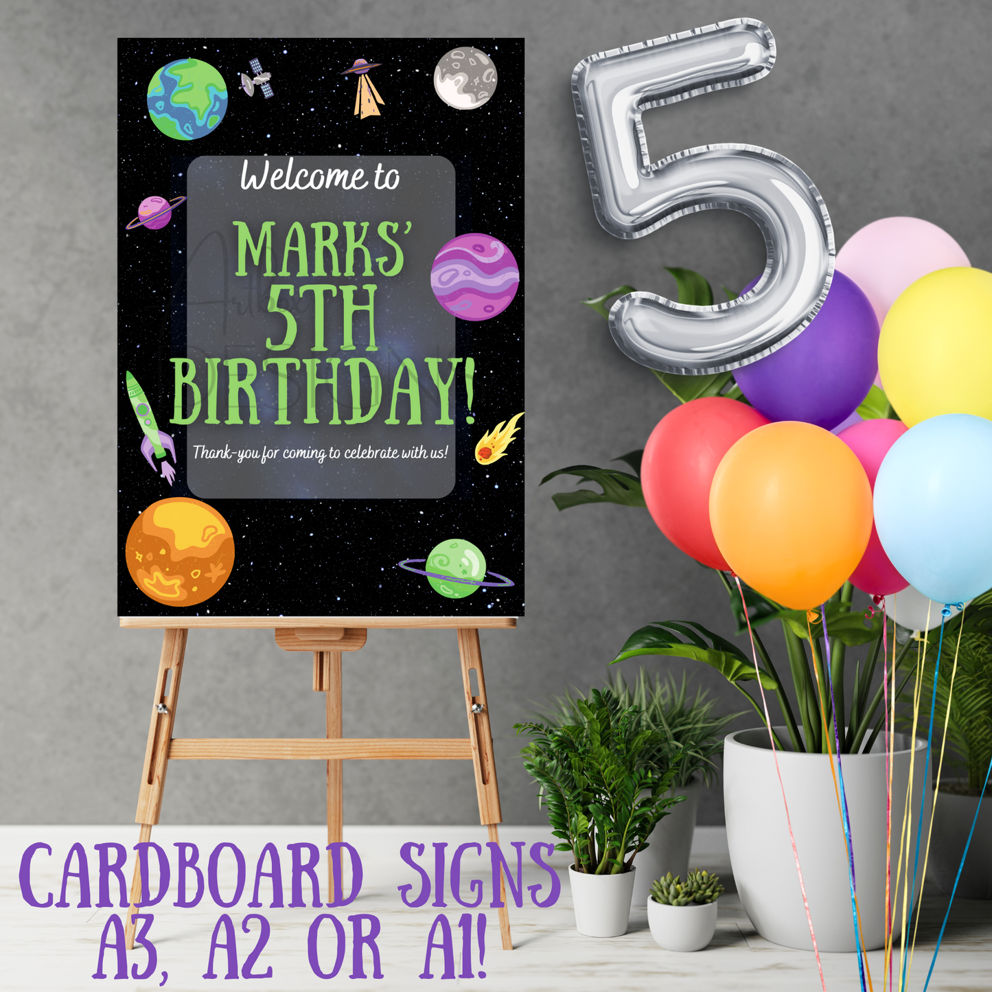 Birthday Cardboard Sign