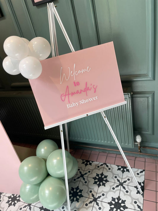 Acrylic Welcome Sign Baby Shower