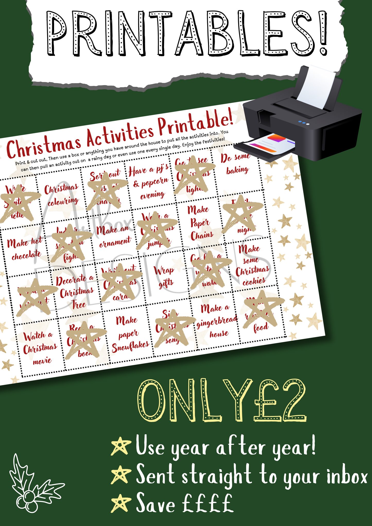 Christmas activities printable