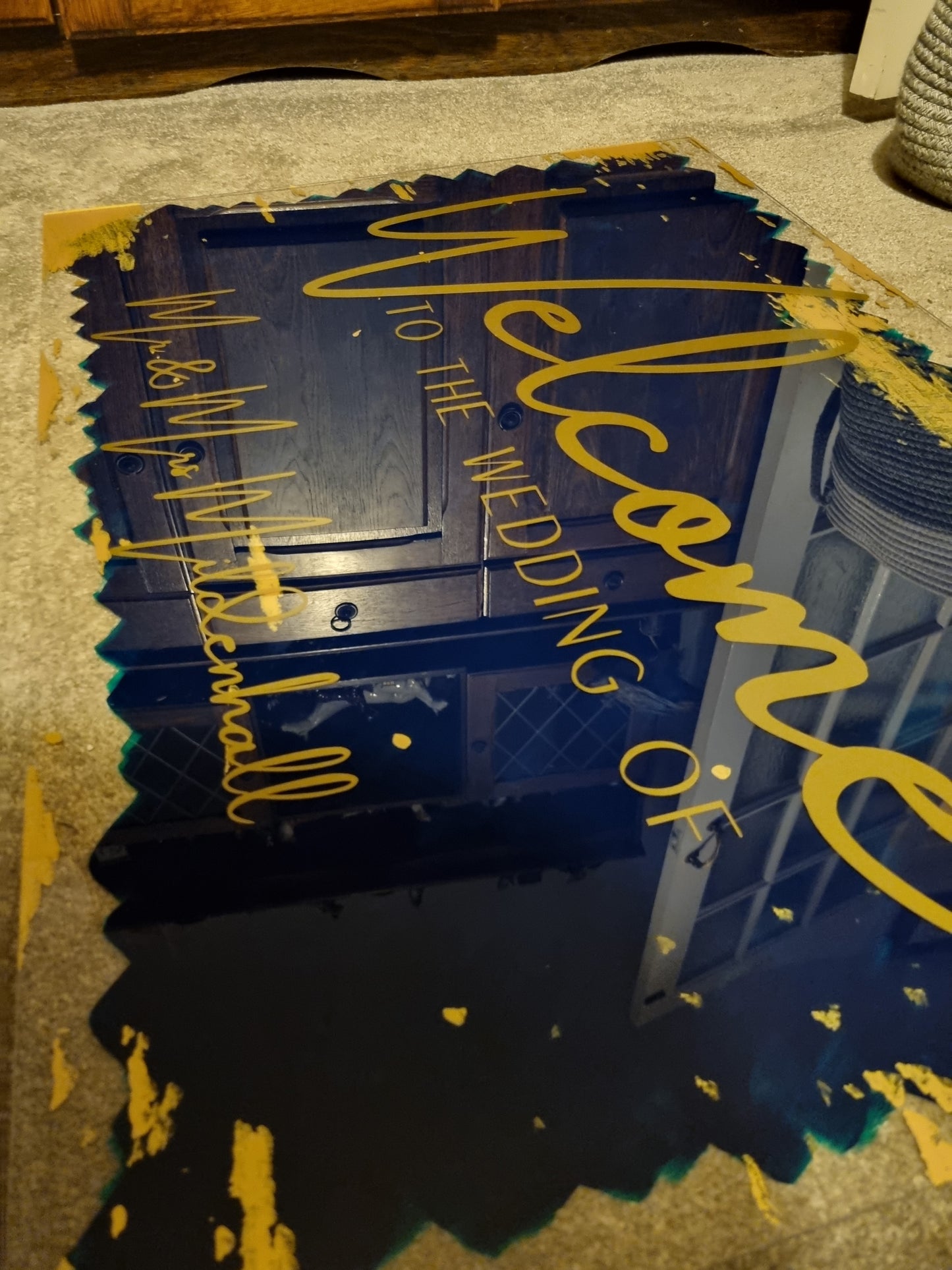 Welcome Sign Acrylic Wedding